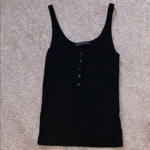 Brandy Melville Black Button Up Tank